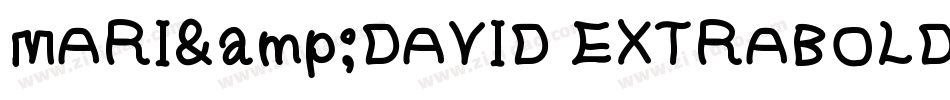 MARI&DAVID EXTRABOLD字体转换